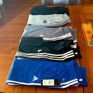 Lot of 5 boys jogger pants : adidas, Jordan, nba, size med 10/12